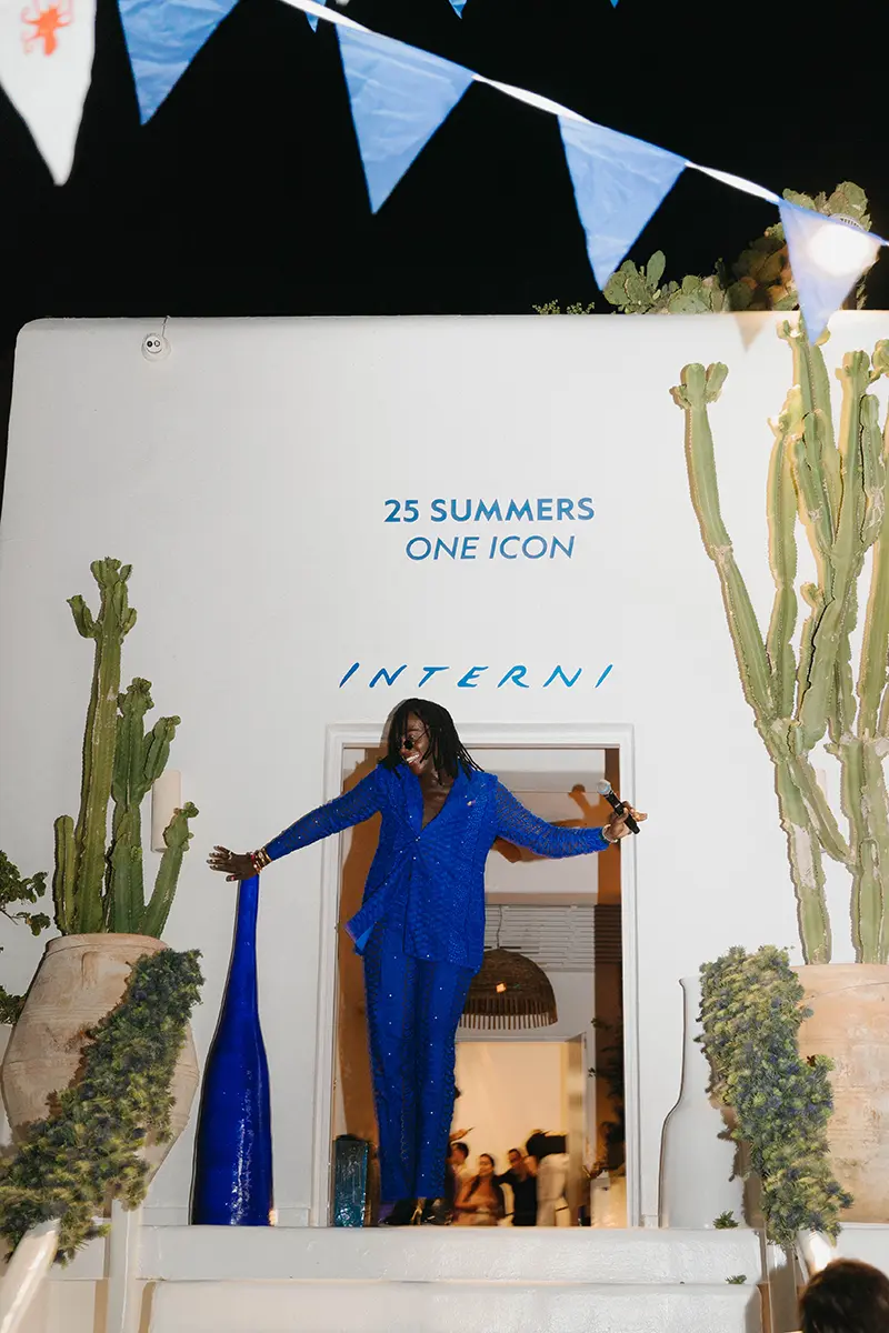 Guests celebrating at Interni anniversary night